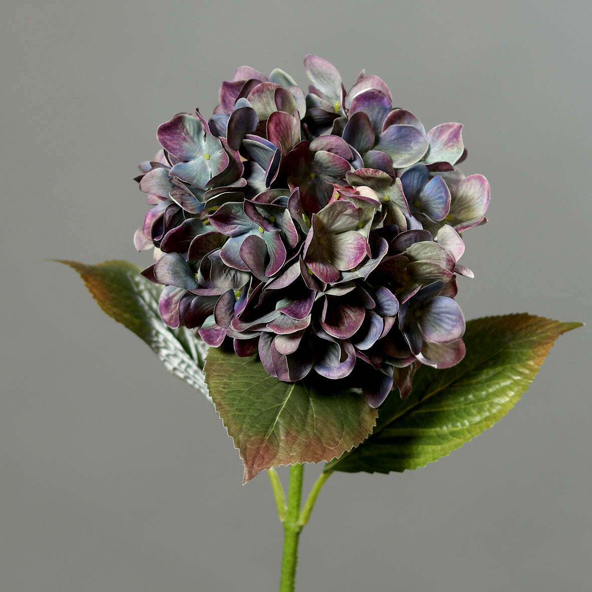 Fleur artificielle Hortensia - création bouquet composition - H.67cm lavande-bleu Q2