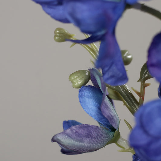 Fleur artificielle Delphinium bleu - composition bouquet - H.82cm - MAG