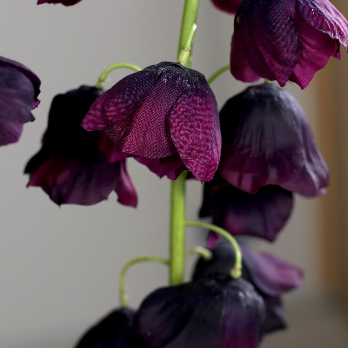 Fleur artificielle Fritillaire pourpre - composition bouquet - H.80 cm - 22 clochettes florales - MAG (Copie)