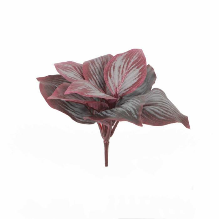 Plante artificielle Hosta mini en piquet - plante d'intérieur - H.26cm - pourpre R2