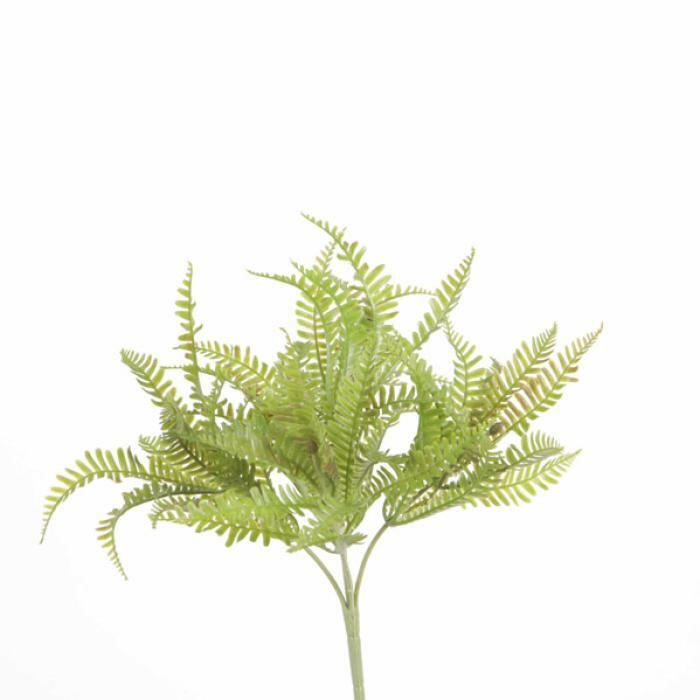 Fougère mini artificielle en piquet - plante intérieur - H.26cm vert R3