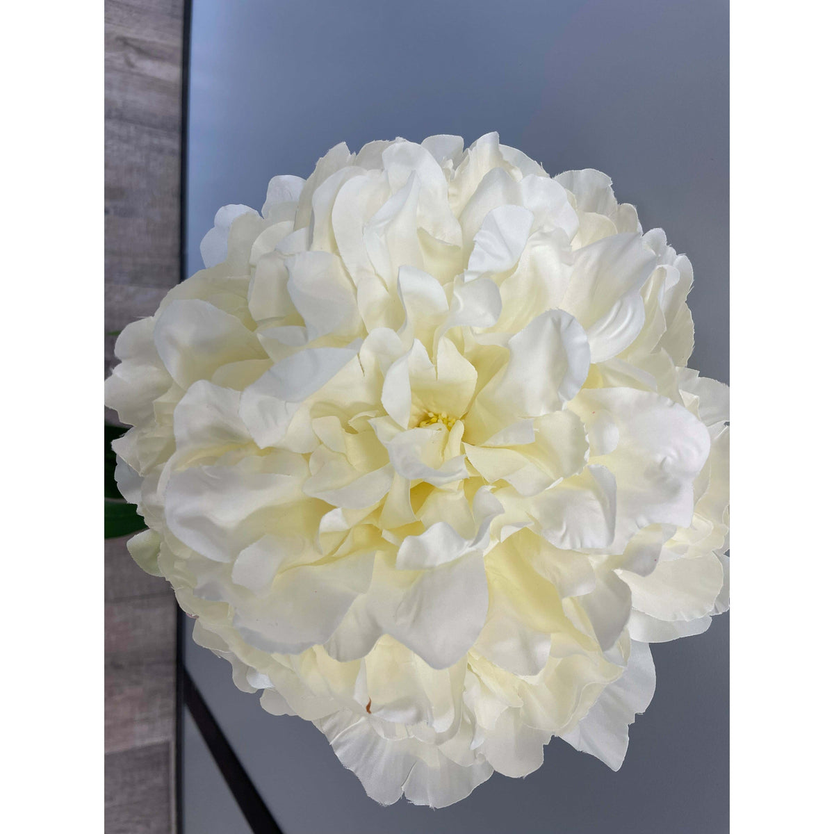 Fleur artificielle Pivoine géante - décoration d'intérieur - H. 80cm - crème - R4