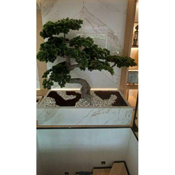 Arbre japonais artificiel Pin nuage anti-UV - intérieur extérieur - H.135cm
