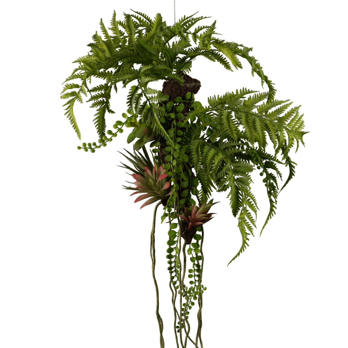 Branche artificielle Epiphyte à suspendre V1 - suspension végétale - H.120cm Z4