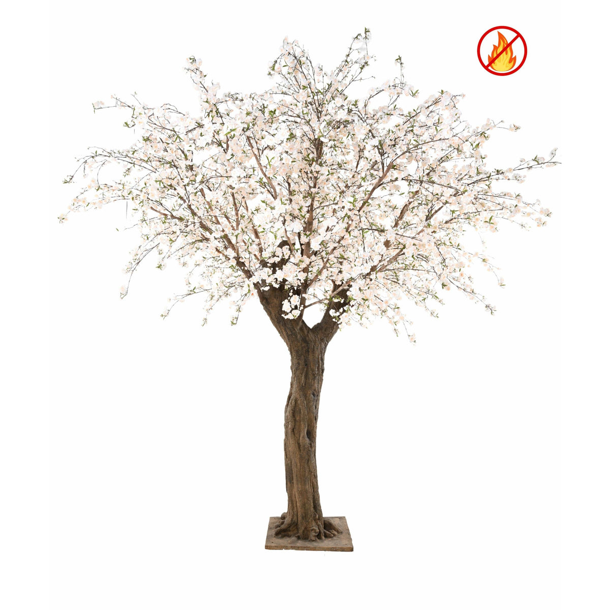 Cerisier en fleur artificiel géant 410cm - Fire resistant - fleurs blanches