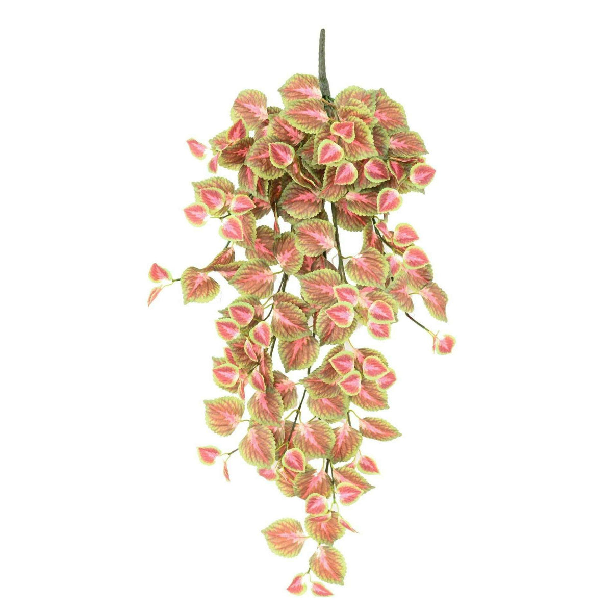 Feuillage artificiel chute de Coleus en piquet - plante d'intérieur - H.96cm rouge vert E2
