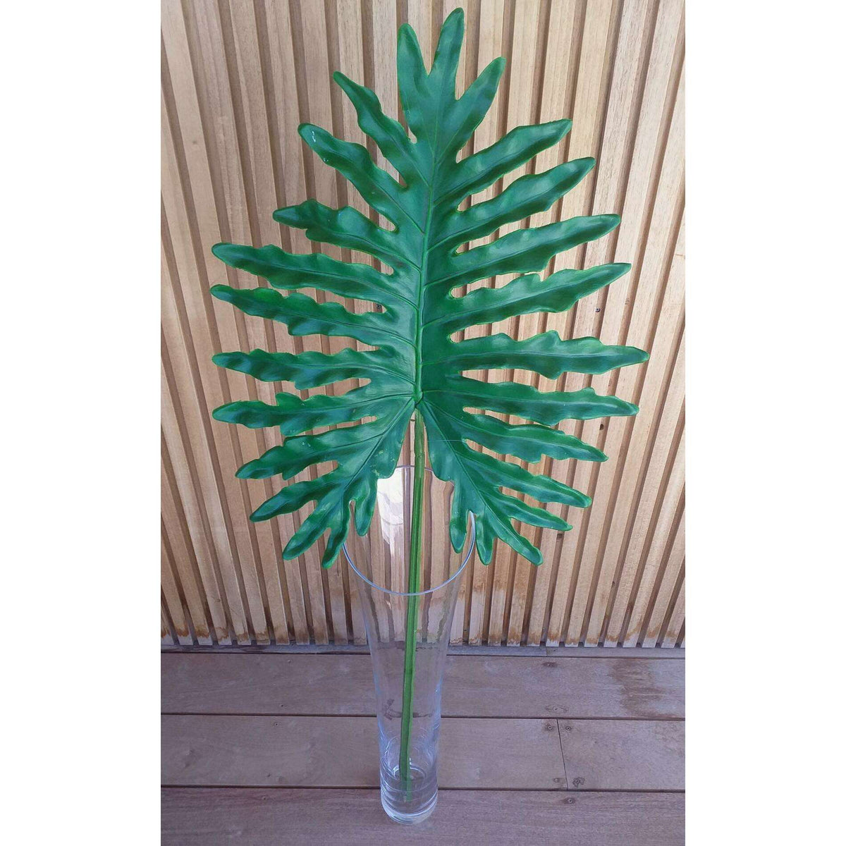 Feuille artificielle de Monstera - décoration d'intérieur - H.117cm vert Z3