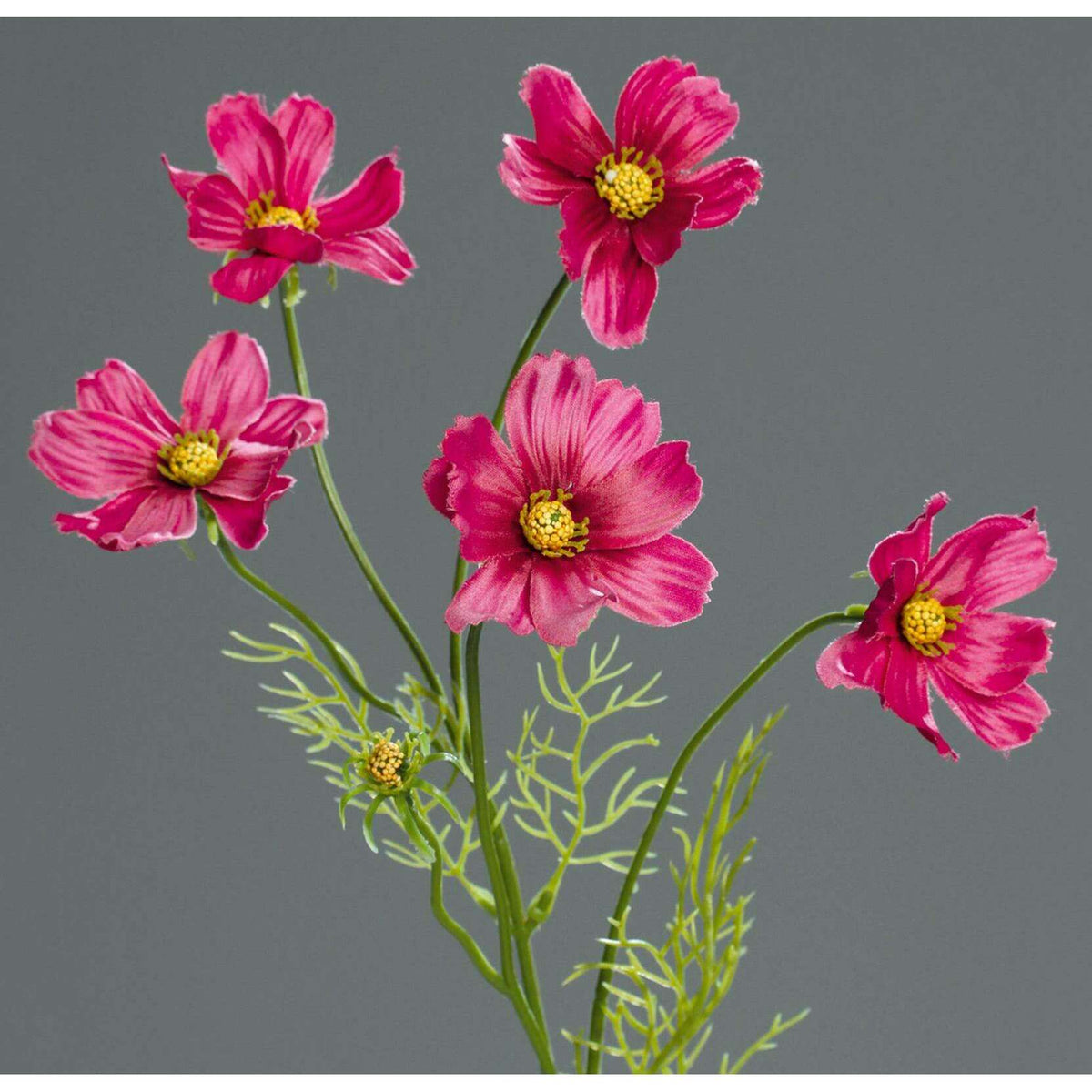 Fleur artificielle Cosmos - composition création florale - H.67cm fuchsia-P3