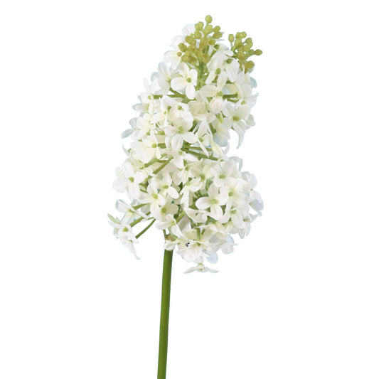 Fleur artificielle coupée Lilas - décoration d'intérieur - H.48cm blanc J1