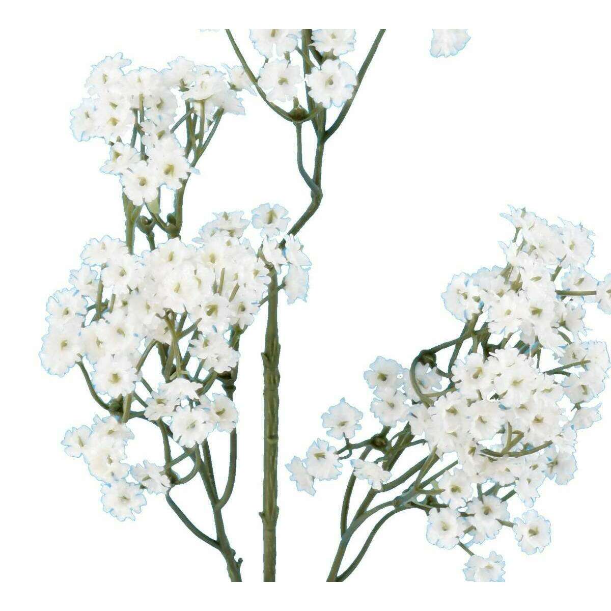 Branche de Gypsophile artificielle à fleurs blanches de 60 cm - G1