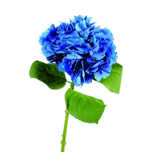 Fleur artificielle Hortensia - création bouquet fleur coupée - H.72cm bleu H3