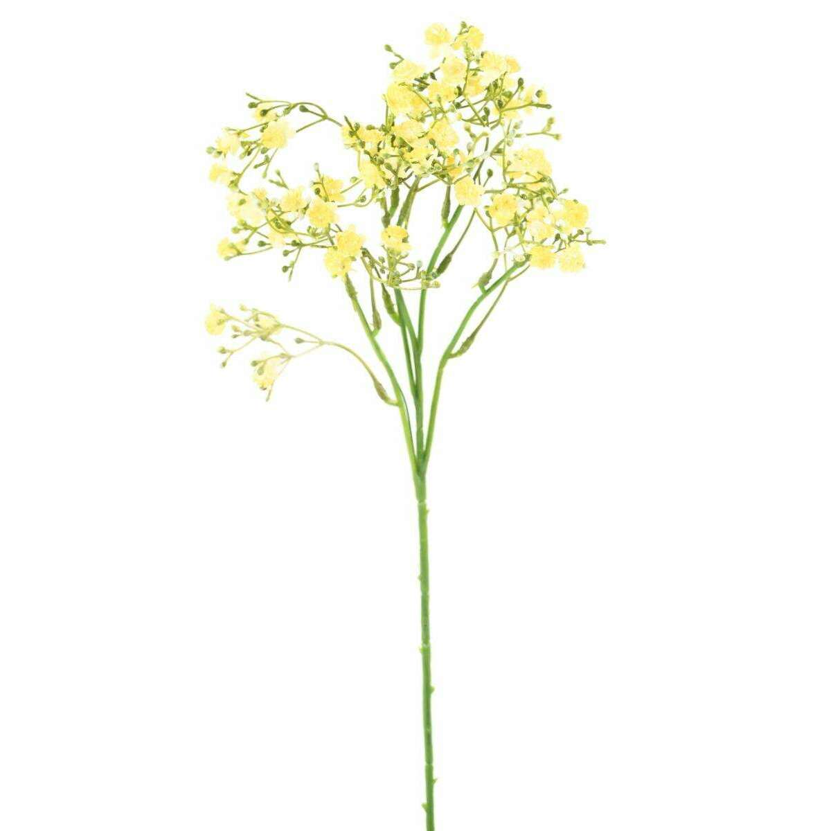 Fleur artificielle Myosotis - composition bouquet - H.50cm jaune - K2