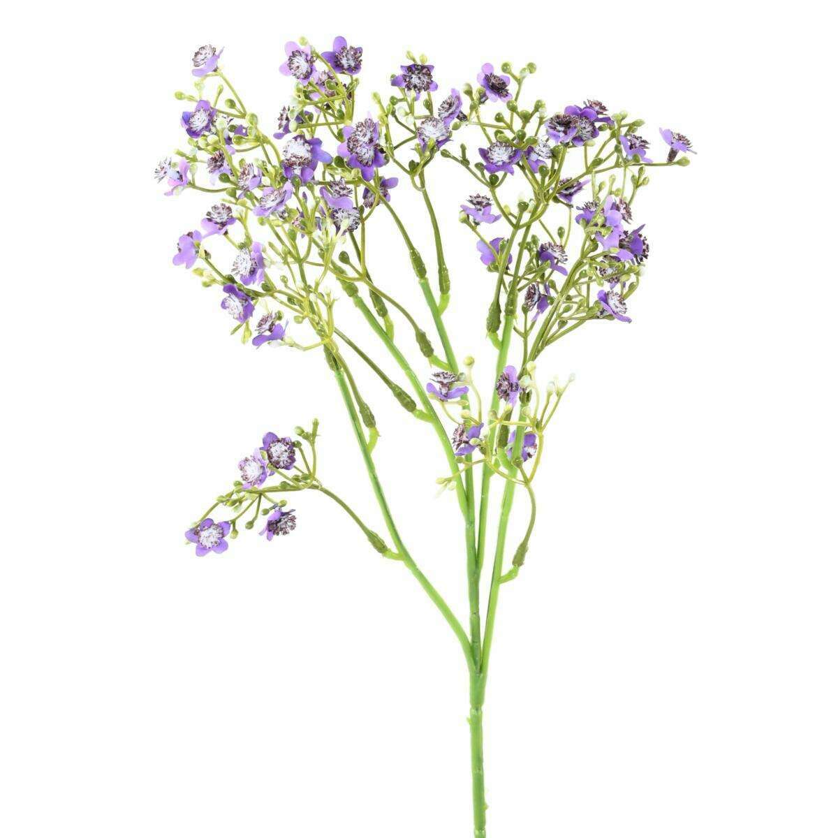 Fleur artificielle Myosotis - composition bouquet - H.50cm violet K2
