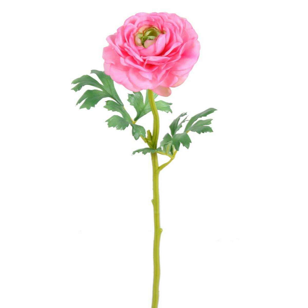 Fleur artificielle Renoncule en tissu - création de bouquet - H.58 cm rose M3
