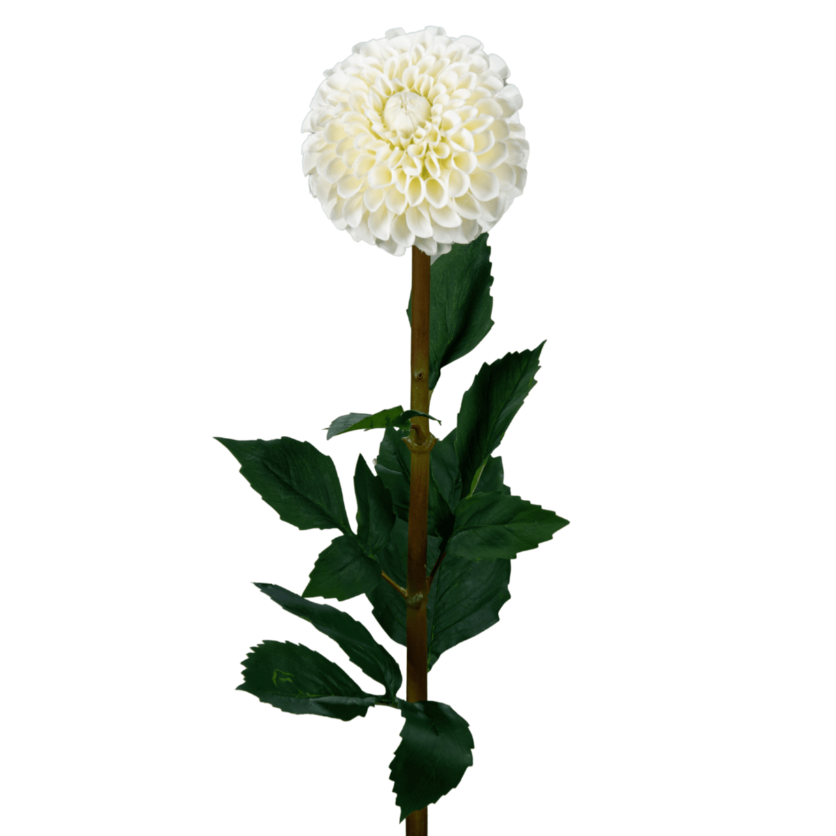 Fleur artificielle tige de Dahlia - composition florale - H.96cm crème R1