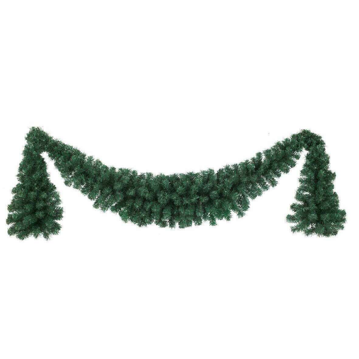 Guirlande artificielle de noël Déco pompons - intérieur extérieur - H.290cm vert chariot noel