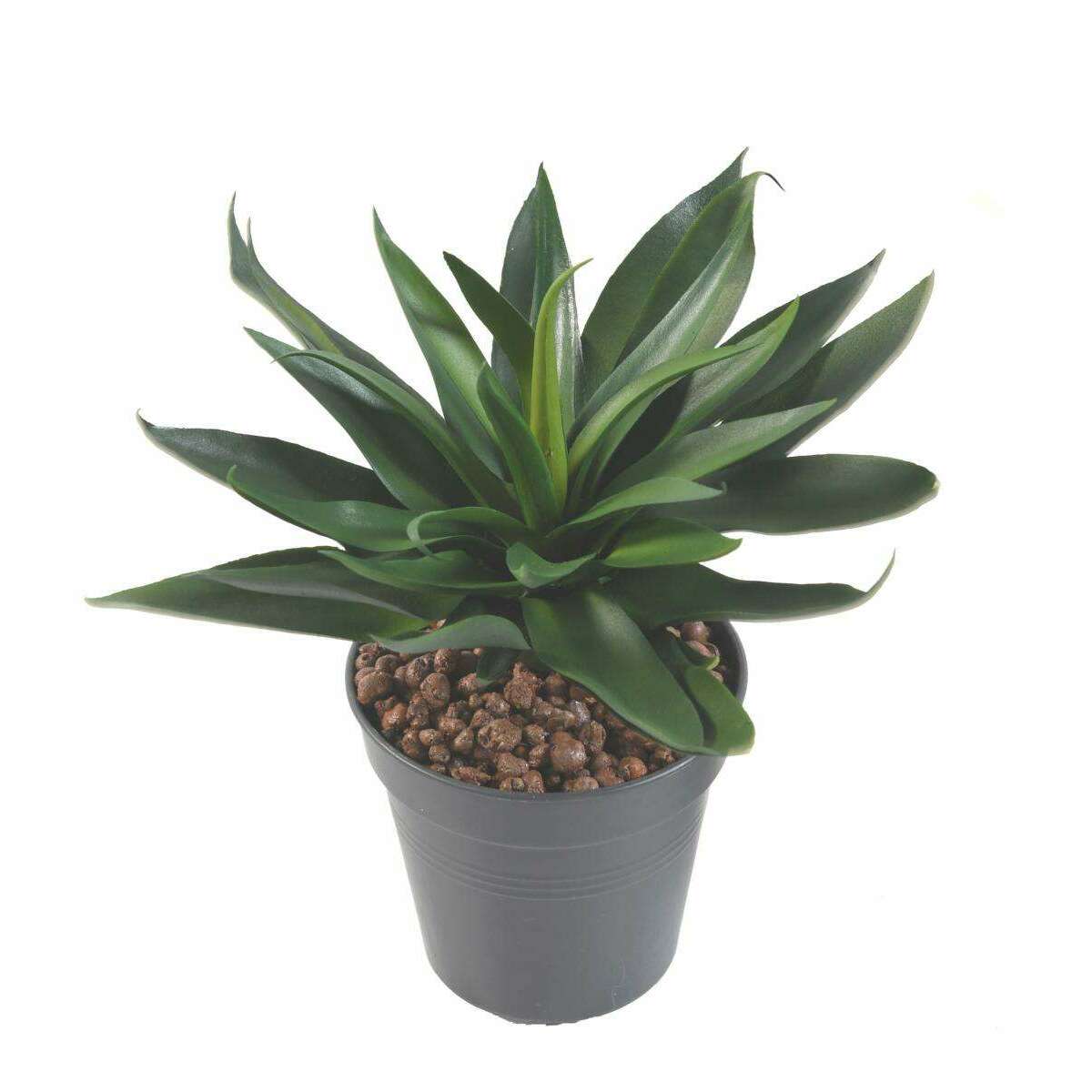 Plante artificielle Agave 36 feuilles - cactus artificiel extérieur - H.20cm vert - B3