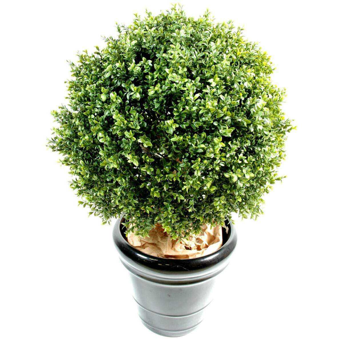 Plante artificielle Buis Boule - intérieur extérieur - Ø.80cm vert