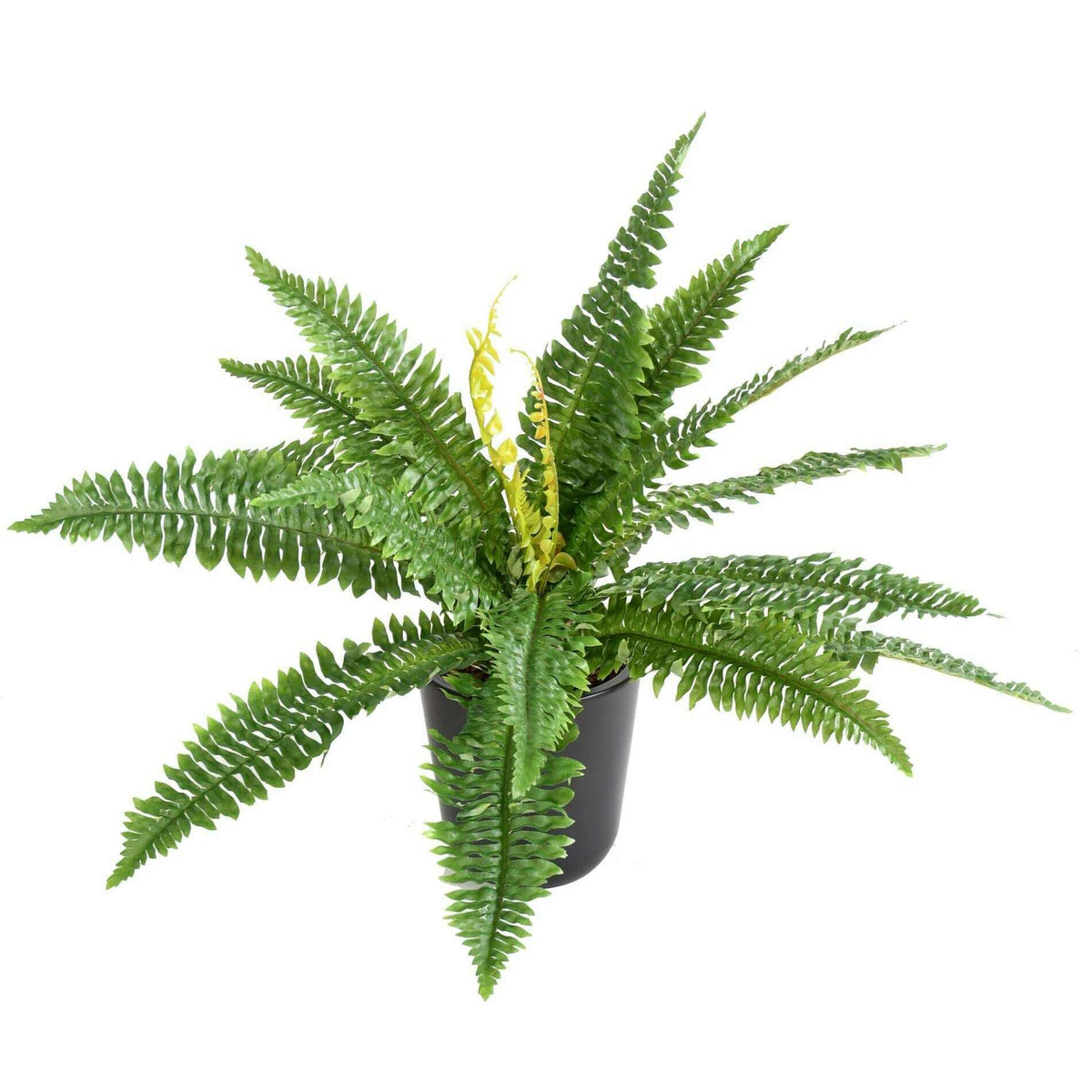 Plante artificielle Fougère en piquet 19 feuilles - plante d'intérieur - H.50cm vert F4