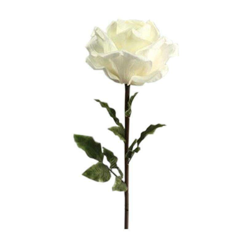 Rose artificielle géante XL - décoration d'intérieur - H.125cm Ø.40cm blanche S3R