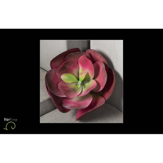 Fleur de kalanchoe artificielle  - décoration d'intérieur - H.33 cm bordeau - P1