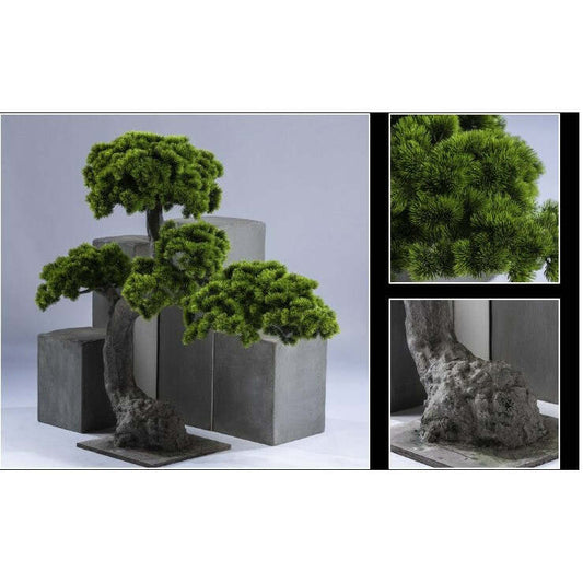Arbre japonais artificiel Pin nuage anti-UV - intérieur extérieur - H.135cm