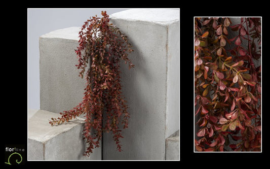 Plante artificielle chute de buxus - intérieur - H.85 cm - Brun
