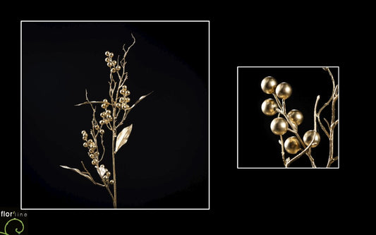 Branche artificielle de baies OR hauteur 85 cm - NO2