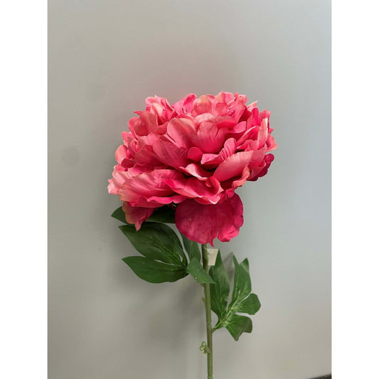 Fleur artificielle Pivoine géante - décoration d'intérieur - H. 80cm - fuchsia - R4