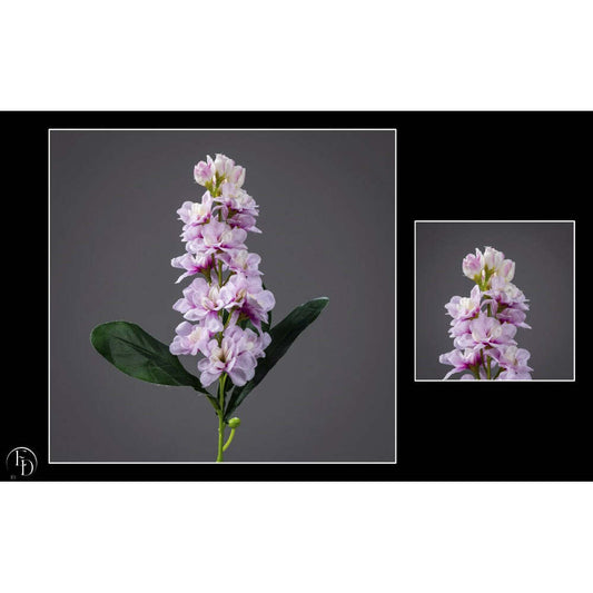 Fleur artificielle Delphinium - création bouquet - H.49cm - lavande P3