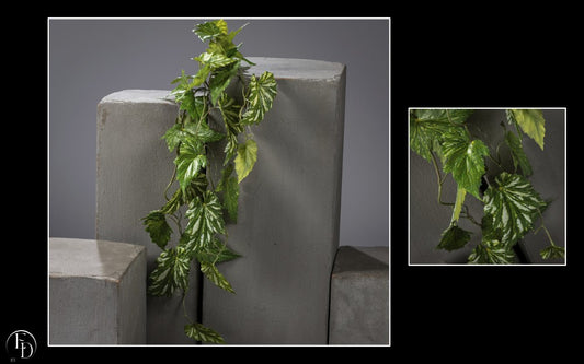 Chute de Bégonia Rex artificielle 91 cm – Un feuillage panaché aux nuances de vert - Z4