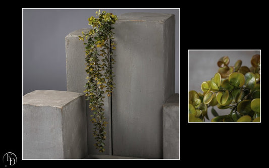 Chute d’Eucalyptus artificiel 100 cm brun/vert – Un feuillage aux nuances naturelles et chaleureuses - S4