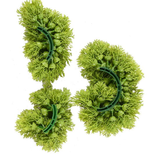 3 Galets de Mousse artificielle - décoration d'intérieur - 9 à 15cm vert clair ETG MEZZA