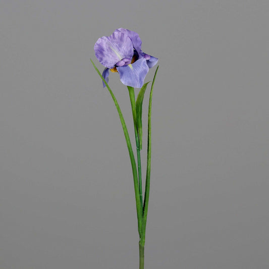 Fleur artificielle Iris - décoration d'intérieur - H. 60cm - violet Q3