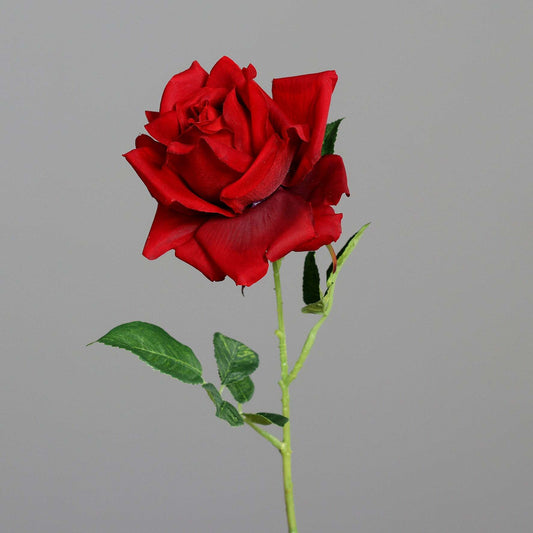 Fleur artificielle - Rose - composition florale - H.55cm rouge-R2