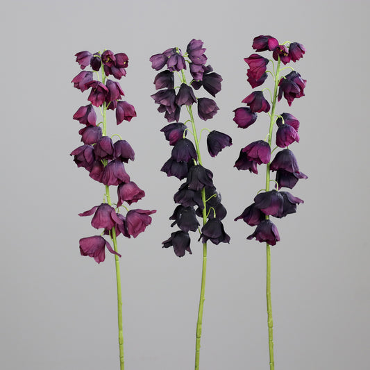 Fleur artificielle Fritillaire pourpre - composition bouquet - H.80 cm - 22 clochettes florales - MAG (Copie)