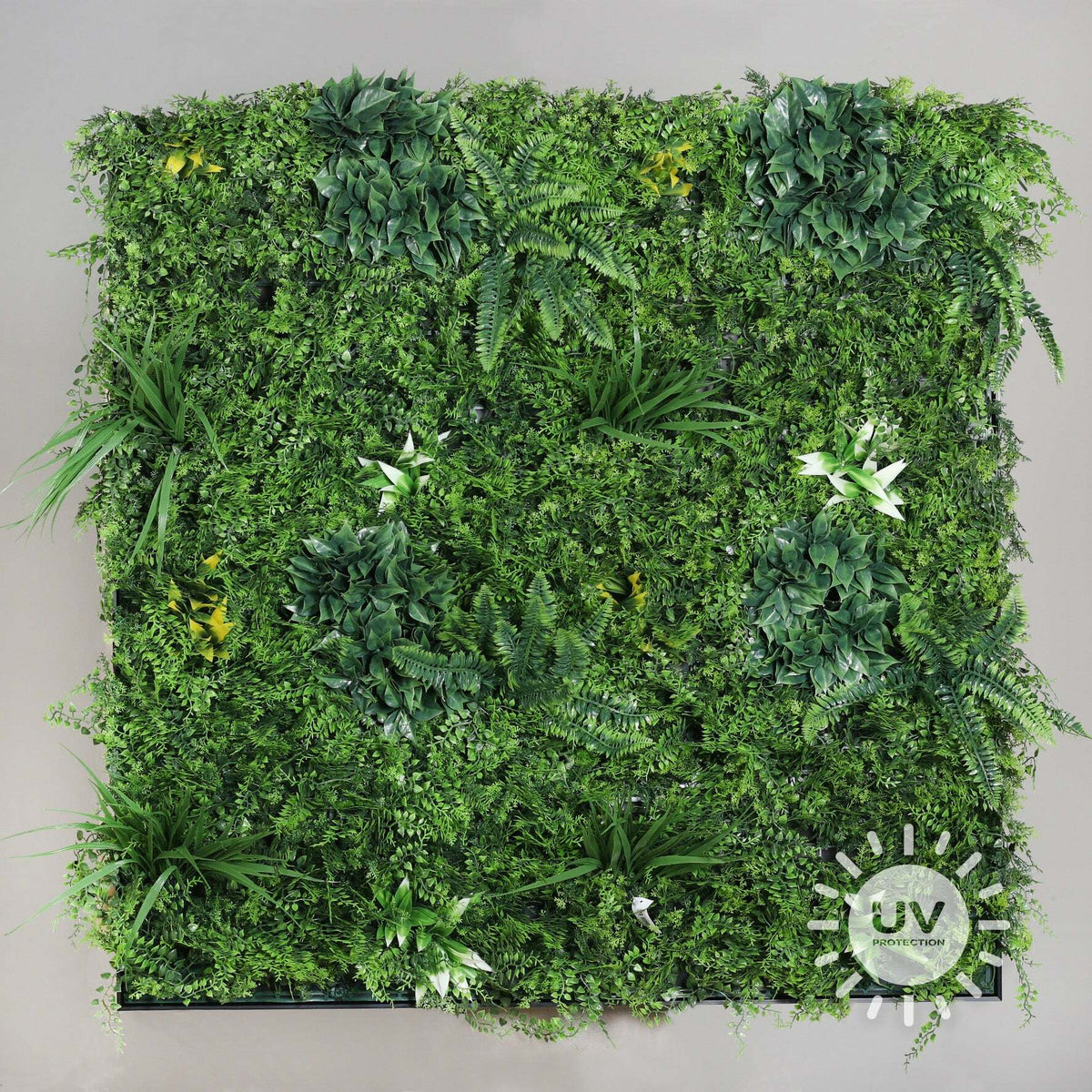 Mur végétal - décoration murale - 100 x 100 cm vert  traitement UV ETG MEZZA