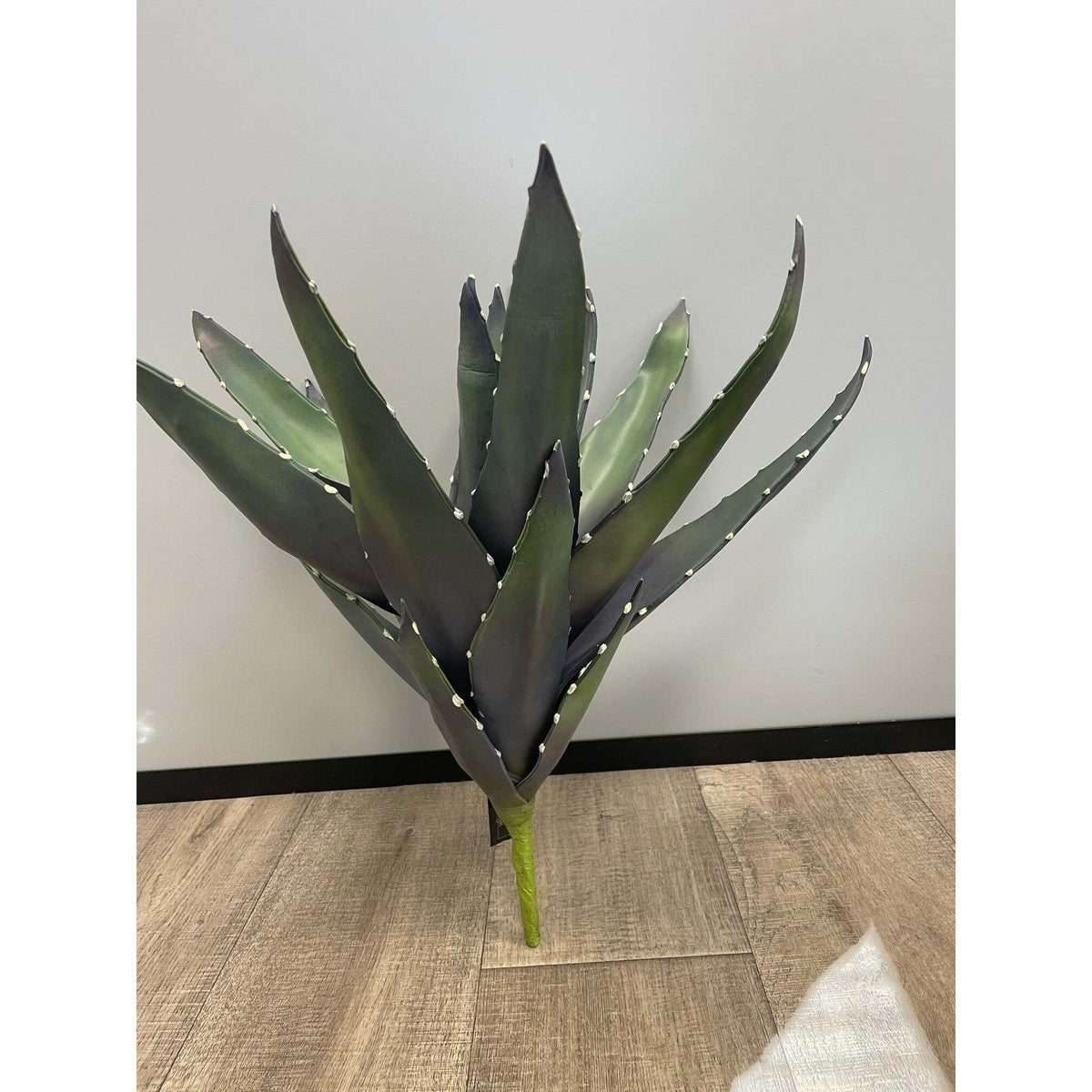 Plante artificielle Aloevera en piquet - cactus artificiel 16 feuilles - H.55cm vert