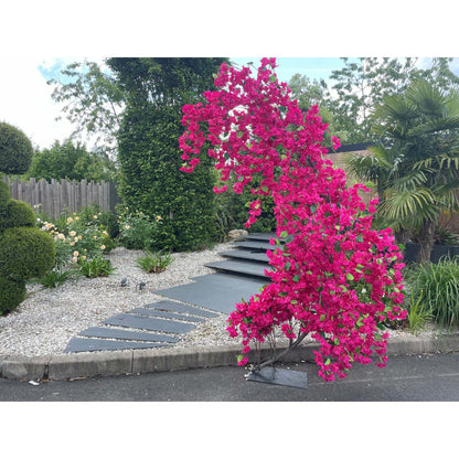 1/2 Arche de Bougainvillier artificiel « Lilas des Indes » – 300 cm – Fuchsia / Pourpre