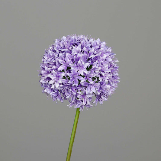 Fleur artificielle Allium - composition bouquet - H.87cm lavande Q3