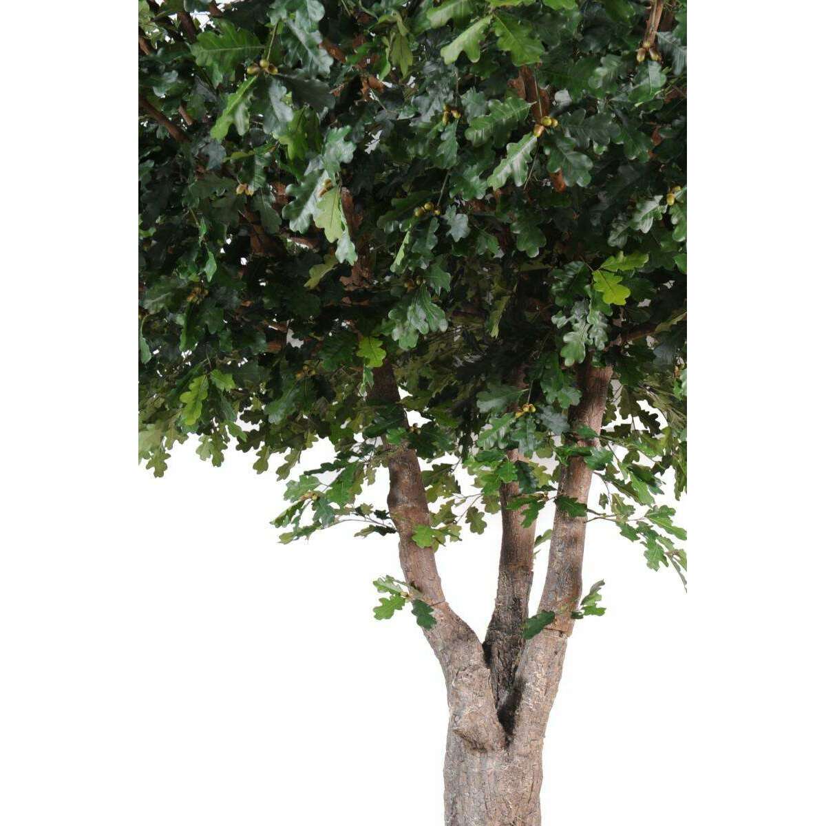 Arbre artificiel forestier Chêne - plante d'intérieur - H.350cm feuillage vert