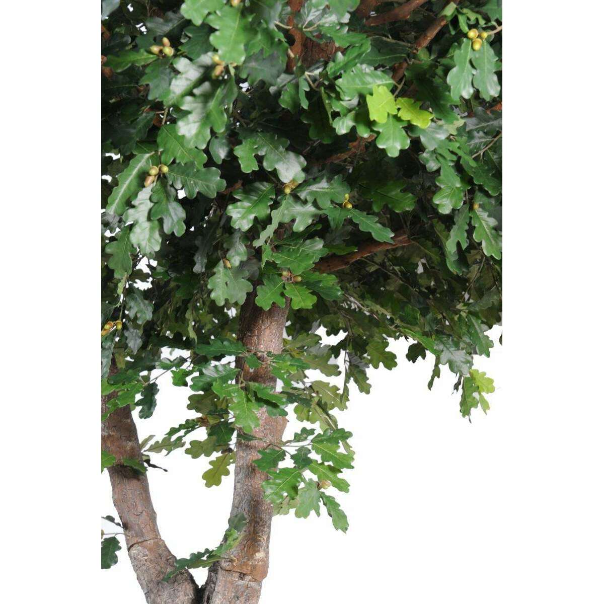 Arbre artificiel forestier Chêne - plante d'intérieur - H.350cm feuillage vert