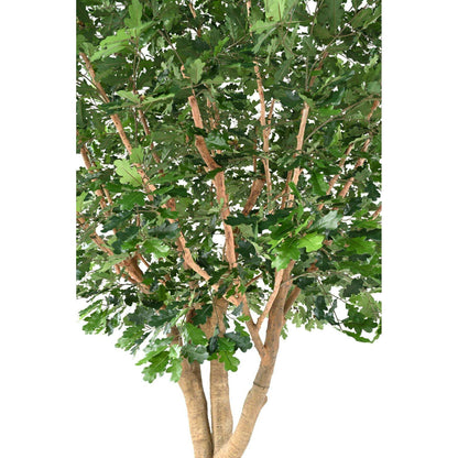 Arbre artificiel forestier Chêne sur platine - décoration d'intérieur - H.360cm
