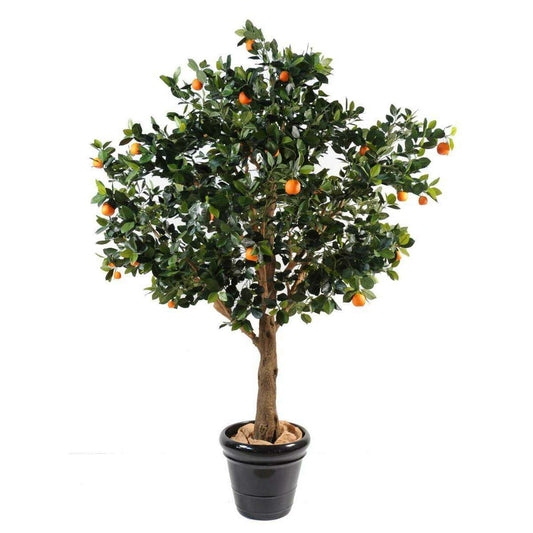 Arbre artificiel fruitier Oranger - intérieur - H.210cm vert orange
