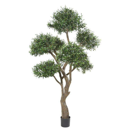 Arbre fruitier artificiel Olivier bonsaï nuage - plante pour intérieur - H.270cm
