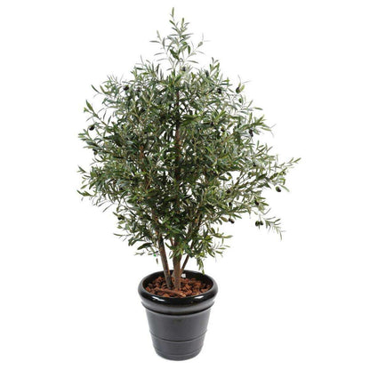 Arbre fruitier artificiel Olivier buisson et olives - plante pour intérieur - H.170 cm