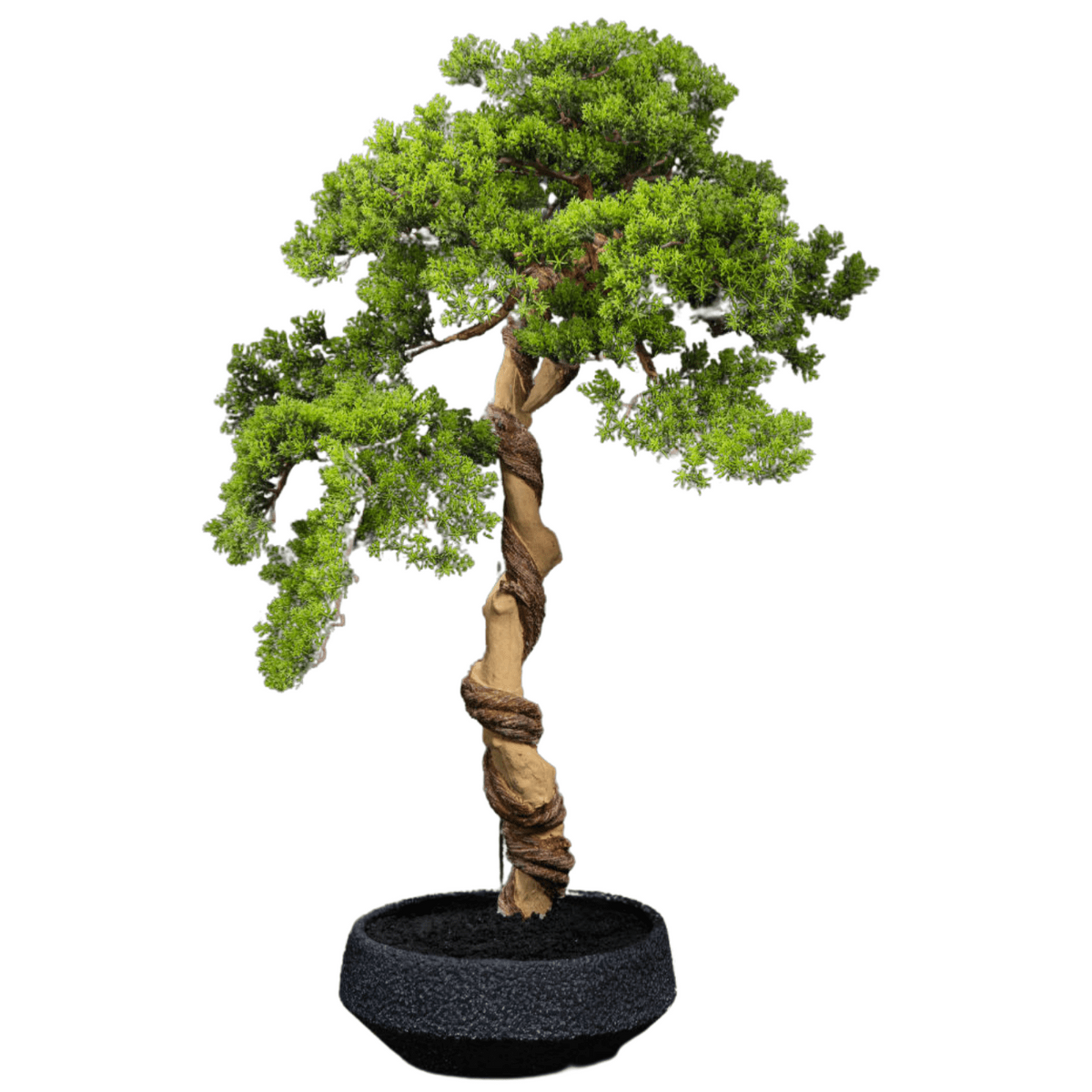 Bonsaï Thuya artificiel en pot - plante synthétique pour intérieur - H.90cm