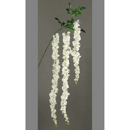 Branche artificielle Cytise - feuillage pour intérieur - H.155cm crème - P3