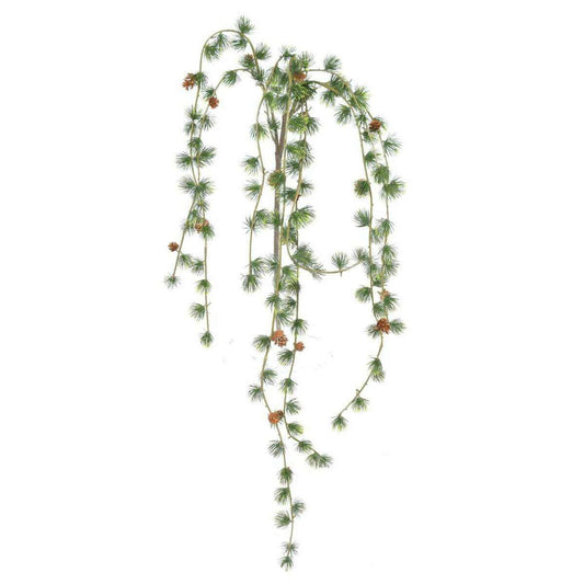 Branche artificielle de pin chute - décoration d'intérieur - H.147cm - chariot noel