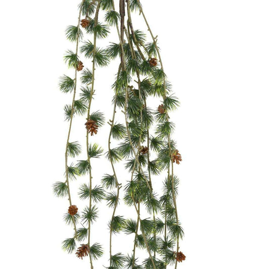 Branche artificielle de pin chute - décoration d'intérieur - H.147cm - chariot noel